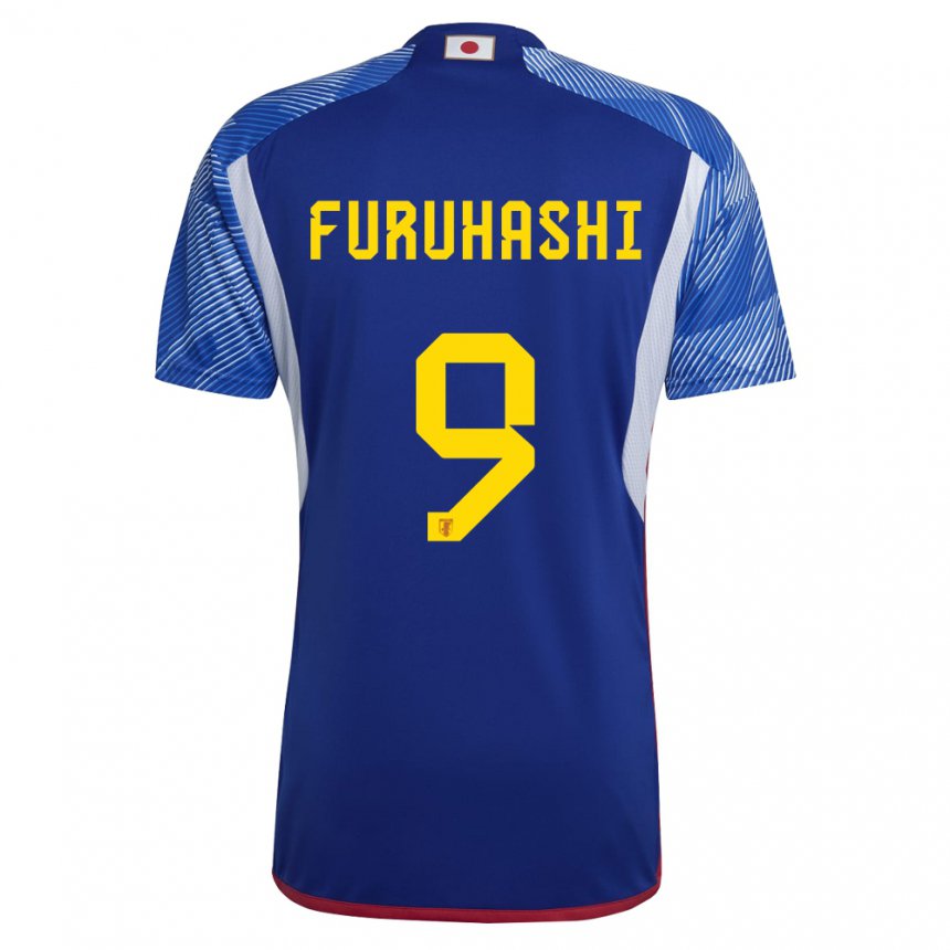 Hombre Camiseta Japón Kyogo Furuhashi #9 Azul Real 1ª Equipación 22-24 La Camisa Chile