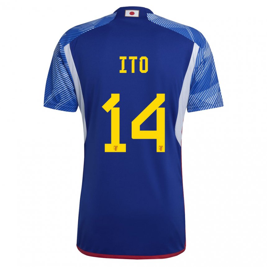 Hombre Camiseta Japón Junya Ito #14 Azul Real 1ª Equipación 22-24 La Camisa Chile