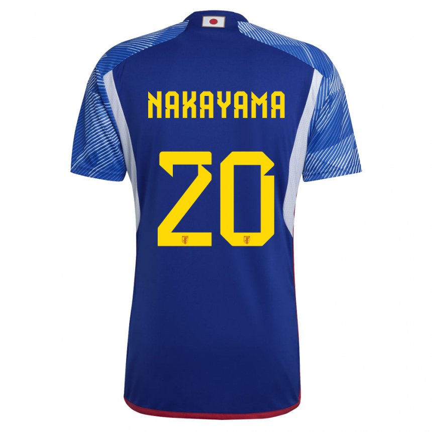 Hombre Camiseta Japón Yuta Nakayama #20 Azul Real 1ª Equipación 22-24 La Camisa Chile