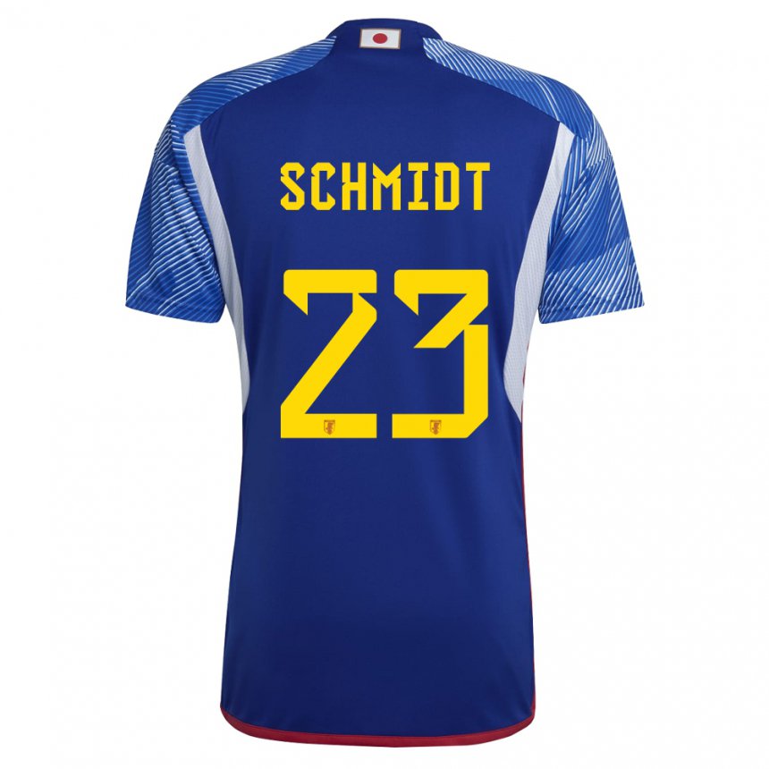 Hombre Camiseta Japón Daniel Schmidt #23 Azul Real 1ª Equipación 22-24 La Camisa Chile