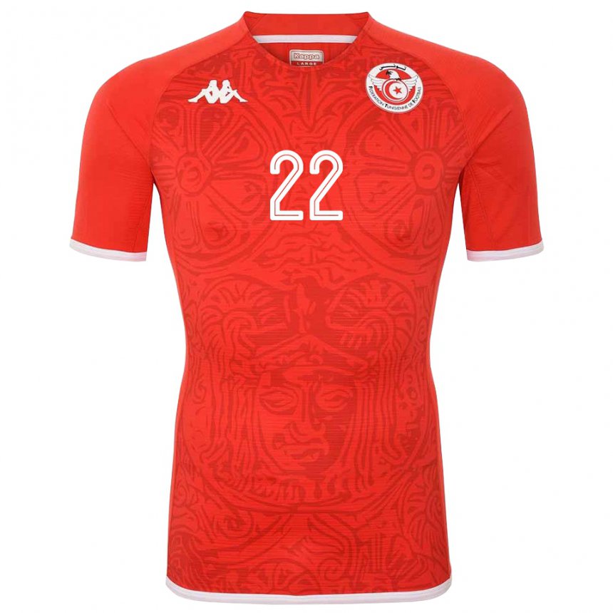 Hombre Camiseta Túnez Bechir Ben Said #22 Rojo 1ª Equipación 22-24 La Camisa Chile