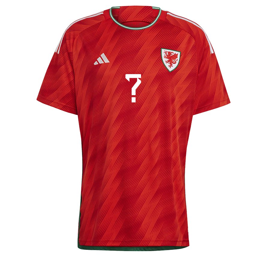 Hombre Camiseta Gales Su Nombre #0 Rojo 1ª Equipación 22-24 La Camisa Chile