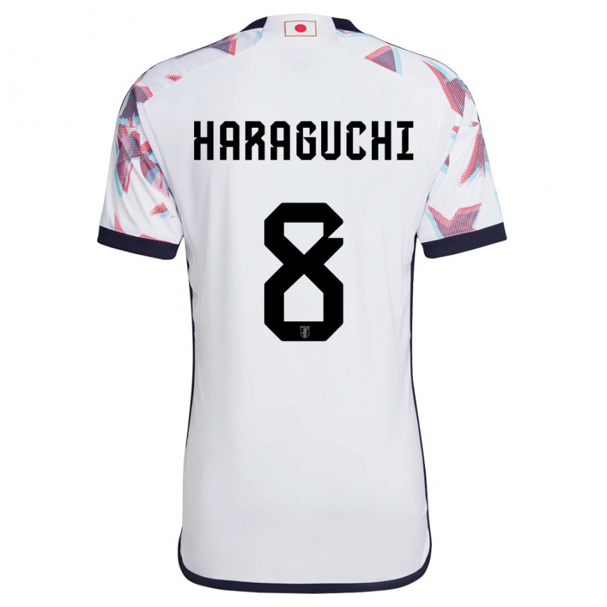 Hombre Camiseta Japón Genki Haraguchi #8 Blanco 2ª Equipación 22-24 La Camisa Chile