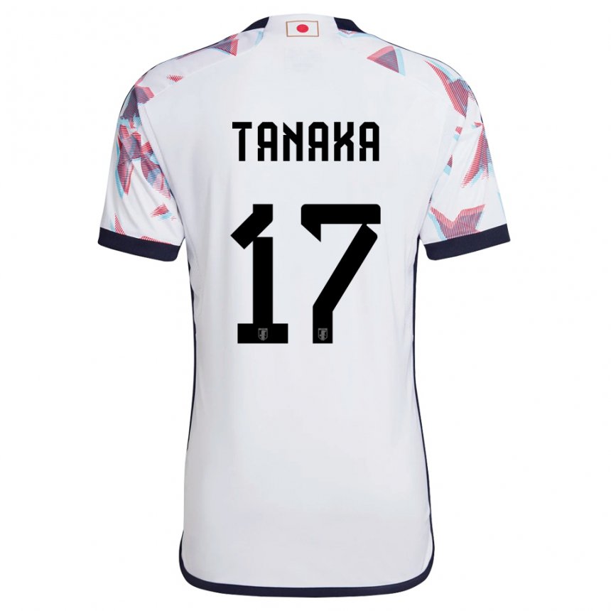 Hombre Camiseta Japón Ao Tanaka #17 Blanco 2ª Equipación 22-24 La Camisa Chile