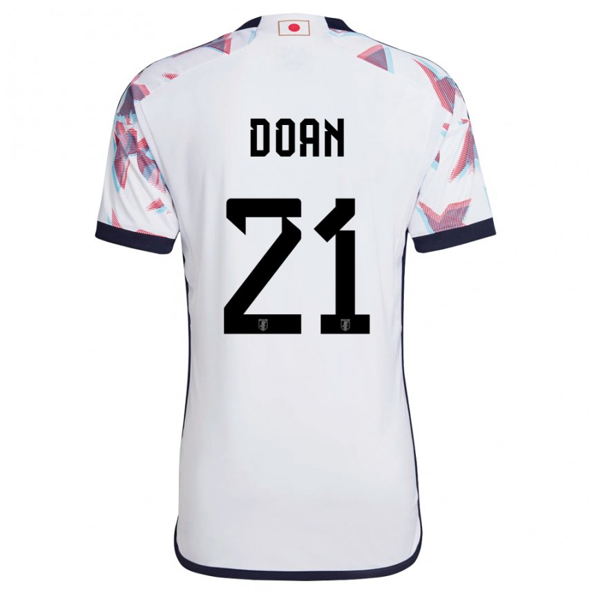 Hombre Camiseta Japón Ritsu Doan #21 Blanco 2ª Equipación 22-24 La Camisa Chile