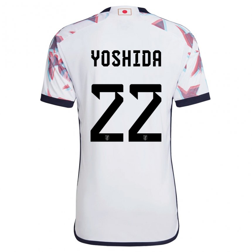 Hombre Camiseta Japón Maya Yoshida #22 Blanco 2ª Equipación 22-24 La Camisa Chile