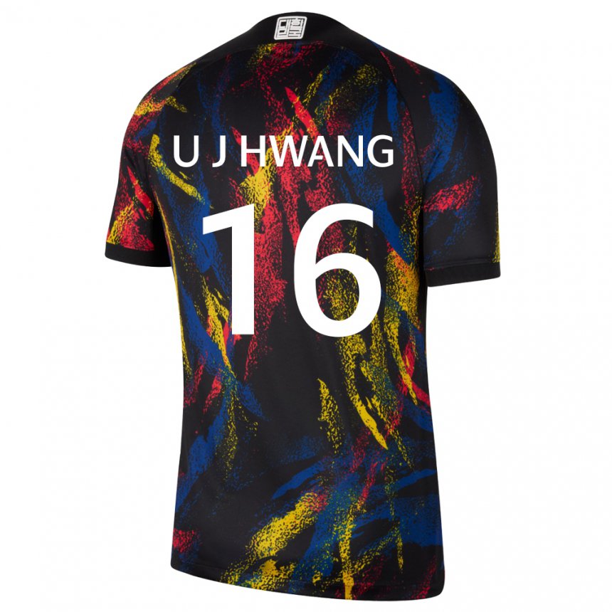 Hombre Camiseta Corea Del Sur Ui-jo Hwang #16 Multicolores 2ª Equipación 22-24 La Camisa Chile