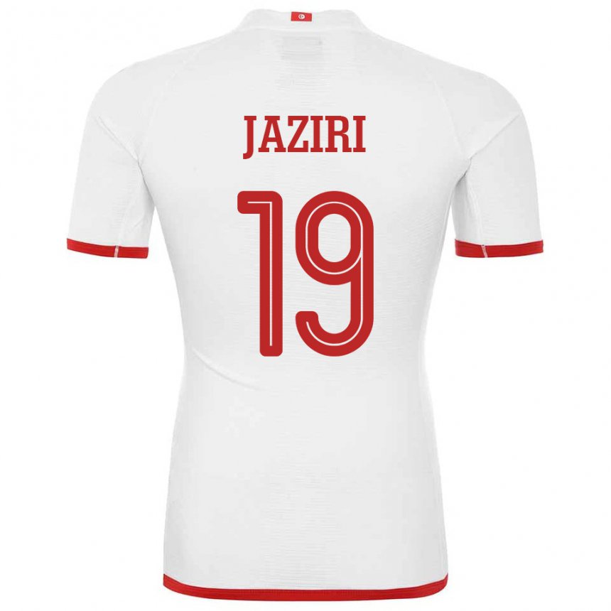 Hombre Camiseta Túnez Seifeddin Jaziri #19 Blanco 2ª Equipación 22-24 La Camisa Chile