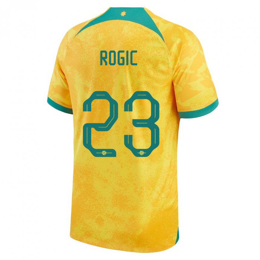 Mujer Camiseta Australia Tom Rogic #23 Dorado 1ª Equipación 22-24 La Camisa Chile