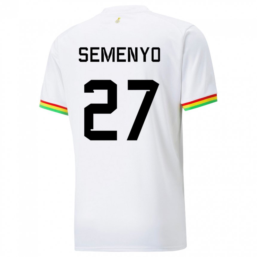 Mujer Camiseta Ghana Antoine Semenyo #27 Blanco 1ª Equipación 22-24 La Camisa Chile