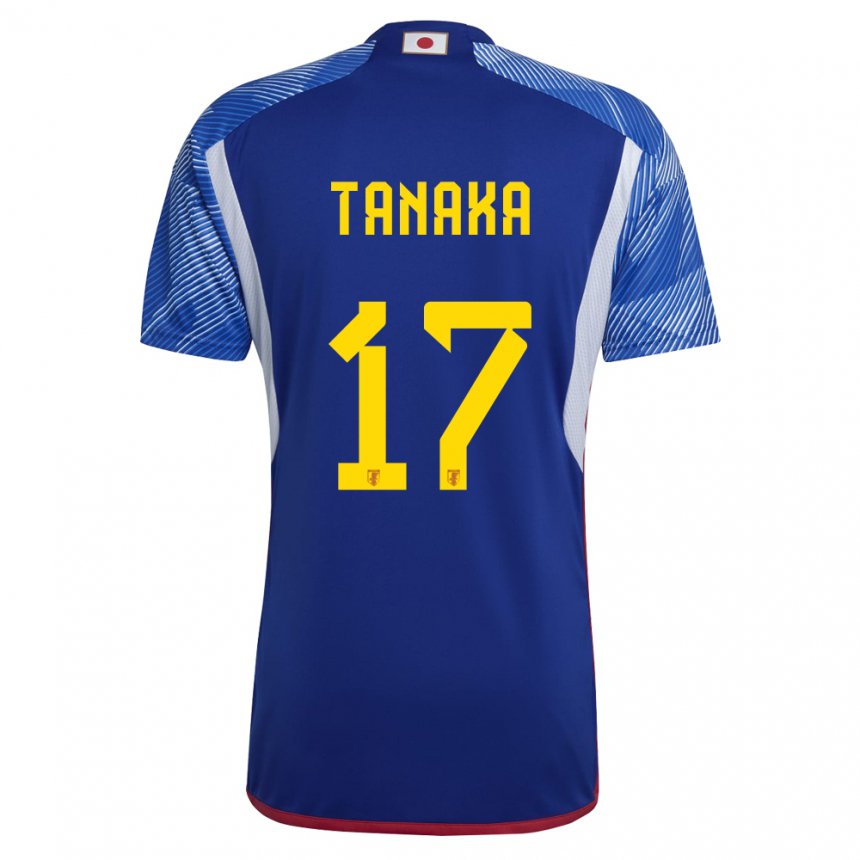Mujer Camiseta Japón Ao Tanaka #17 Azul Real 1ª Equipación 22-24 La Camisa Chile