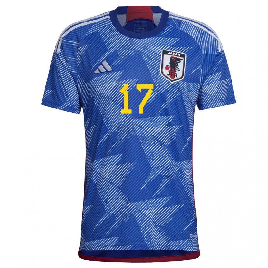 Mujer Camiseta Japón Ao Tanaka #17 Azul Real 1ª Equipación 22-24 La Camisa Chile