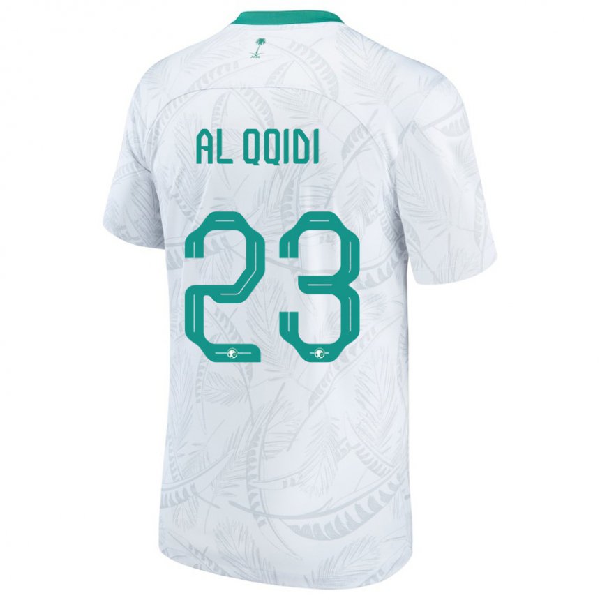 Mujer Camiseta Arabia Saudita Nawaf Al Qqidi #23 Blanco 1ª Equipación 22-24 La Camisa Chile