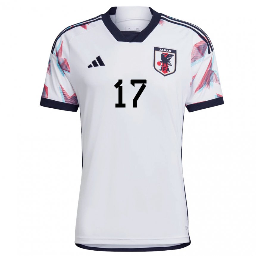 Mujer Camiseta Japón Ao Tanaka #17 Blanco 2ª Equipación 22-24 La Camisa Chile