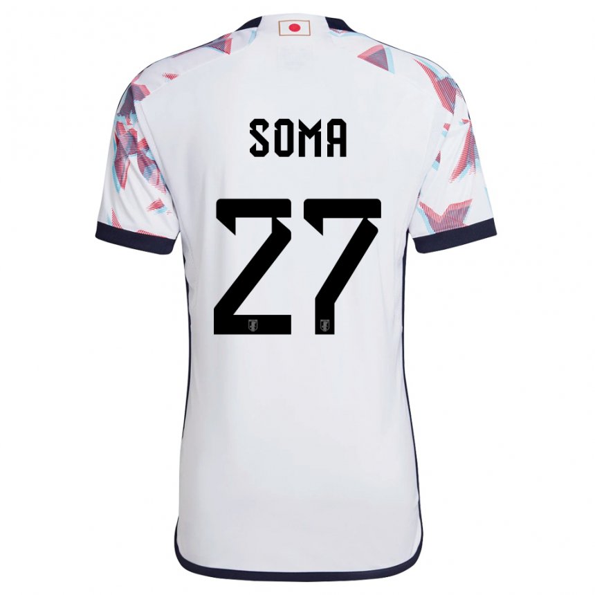 Mujer Camiseta Japón Yuki Soma #27 Blanco 2ª Equipación 22-24 La Camisa Chile