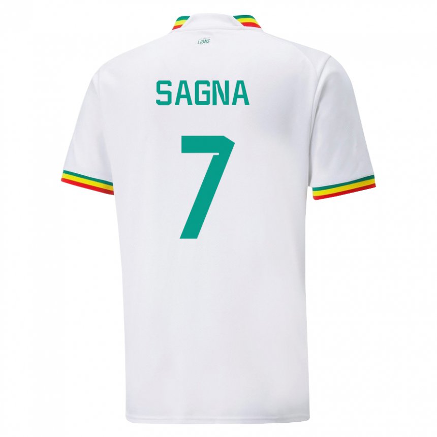 Niño Camiseta Senegal Amadou Sagna #7 Blanco 1ª Equipación 22-24 La Camisa Chile