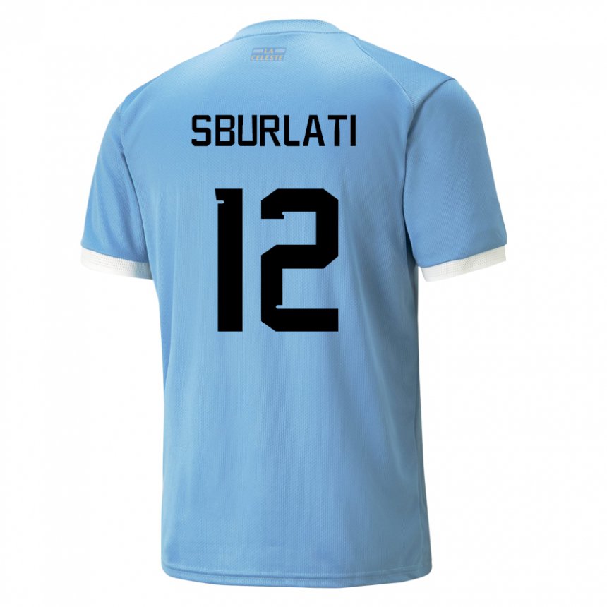 Niño Camiseta Uruguay Vanina Sburlati #12 Azul 1ª Equipación 22-24 La Camisa Chile