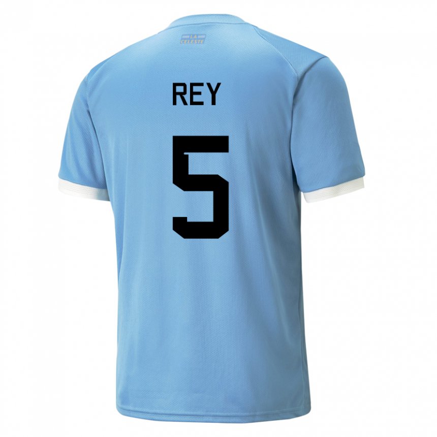 Niño Camiseta Uruguay Rodrigo Rey #5 Azul 1ª Equipación 22-24 La Camisa Chile