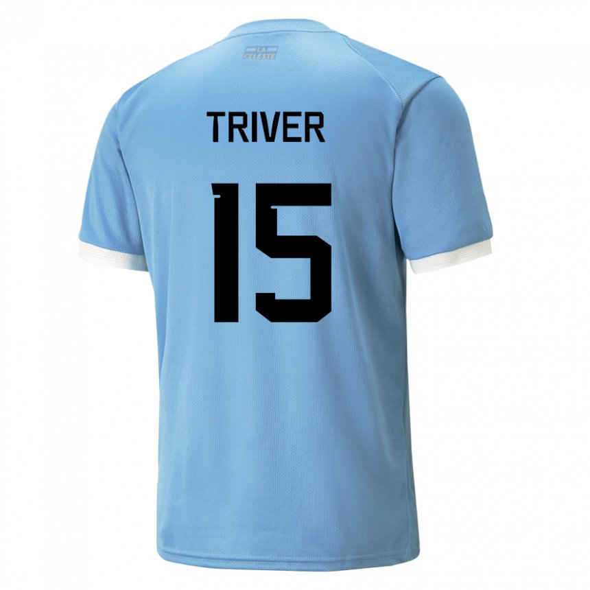 Niño Camiseta Uruguay Francisco Triver #15 Azul 1ª Equipación 22-24 La Camisa Chile