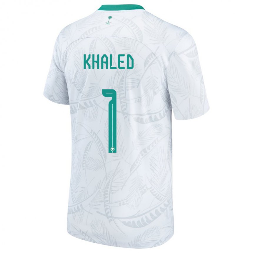 Niño Camiseta Arabia Saudita Sarah Khaled #1 Blanco 1ª Equipación 22-24 La Camisa Chile