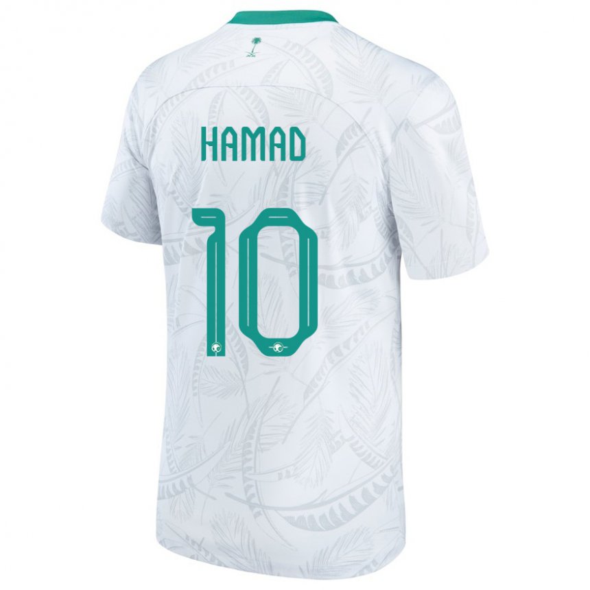 Niño Camiseta Arabia Saudita Sarah Hamad #10 Blanco 1ª Equipación 22-24 La Camisa Chile