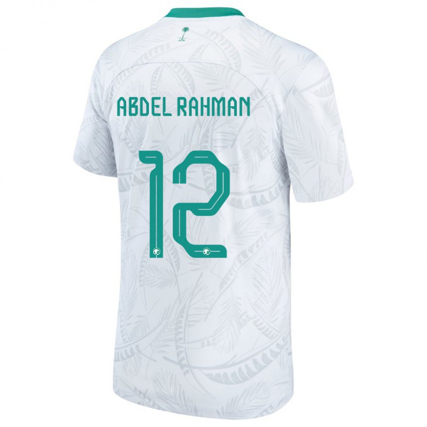 Niño Camiseta Arabia Saudita Mona Abdel Rahman #12 Blanco 1ª Equipación 22-24 La Camisa Chile