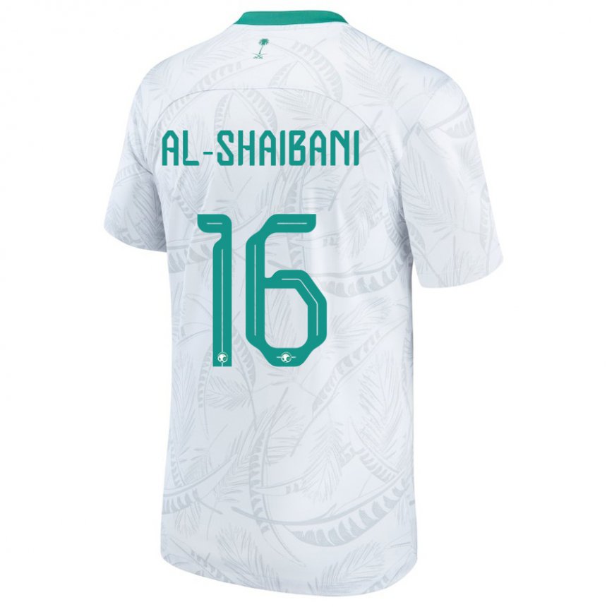 Niño Camiseta Arabia Saudita Asrar Al Shaibani #16 Blanco 1ª Equipación 22-24 La Camisa Chile