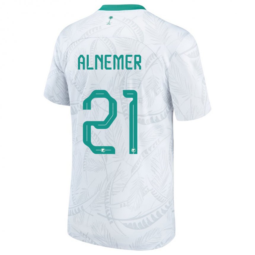 Niño Camiseta Arabia Saudita Meshari Alnemer #21 Blanco 1ª Equipación 22-24 La Camisa Chile