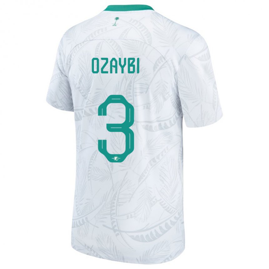 Niño Camiseta Arabia Saudita Raed Ozaybi #3 Blanco 1ª Equipación 22-24 La Camisa Chile