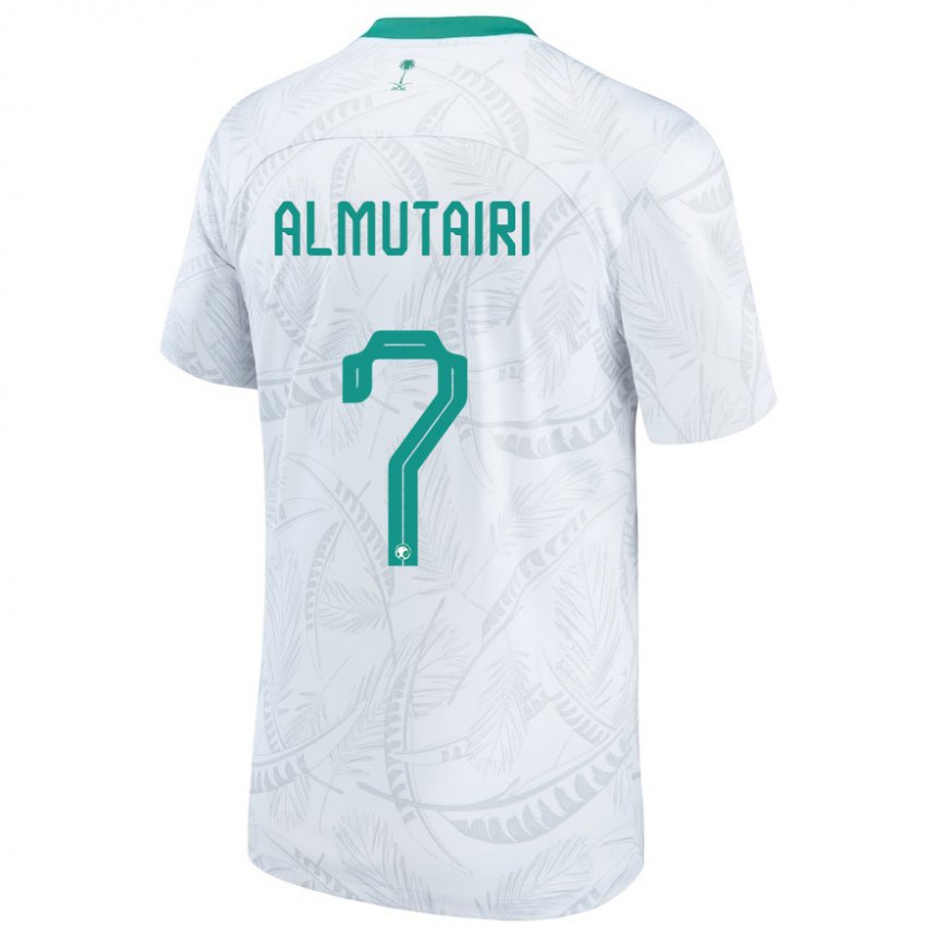 Niño Camiseta Arabia Saudita Nawaf Almutairi #7 Blanco 1ª Equipación 22-24 La Camisa Chile