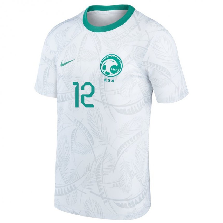 Niño Camiseta Arabia Saudita Faisal Alghamdi #12 Blanco 1ª Equipación 22-24 La Camisa Chile