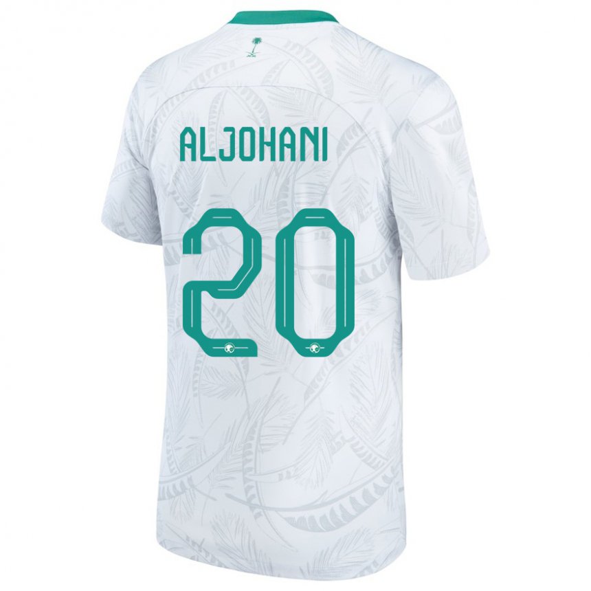 Niño Camiseta Arabia Saudita Ziyad Aljohani #20 Blanco 1ª Equipación 22-24 La Camisa Chile