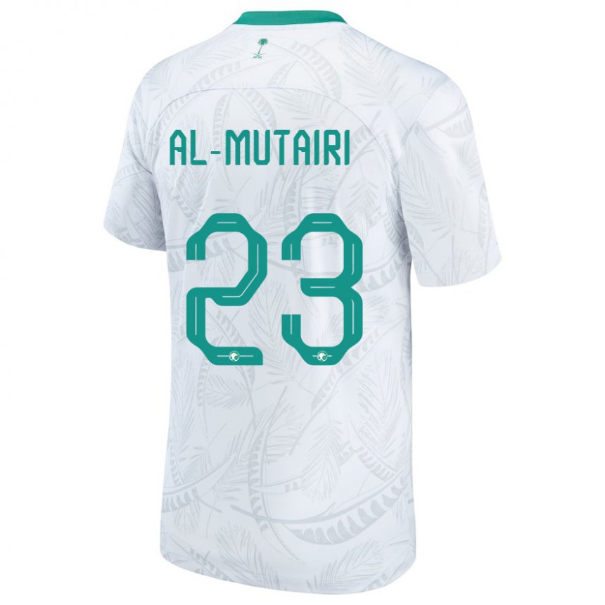 Niño Camiseta Arabia Saudita Turki Al Mutairi #23 Blanco 1ª Equipación 22-24 La Camisa Chile