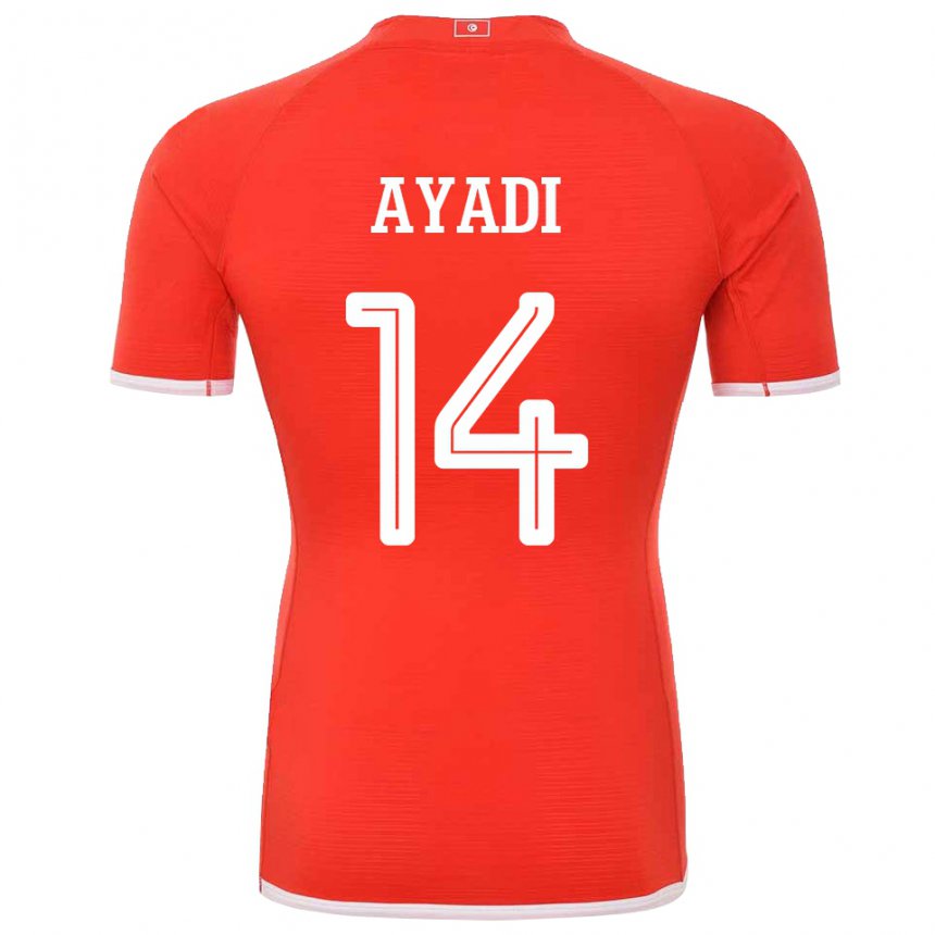 Niño Camiseta Túnez Ghada Ayadi #14 Rojo 1ª Equipación 22-24 La Camisa Chile