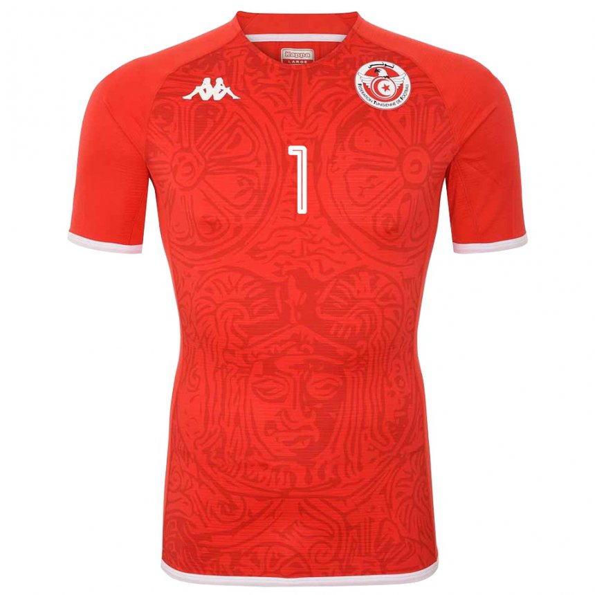 Niño Camiseta Túnez Wassim Maghzouani #1 Rojo 1ª Equipación 22-24 La Camisa Chile