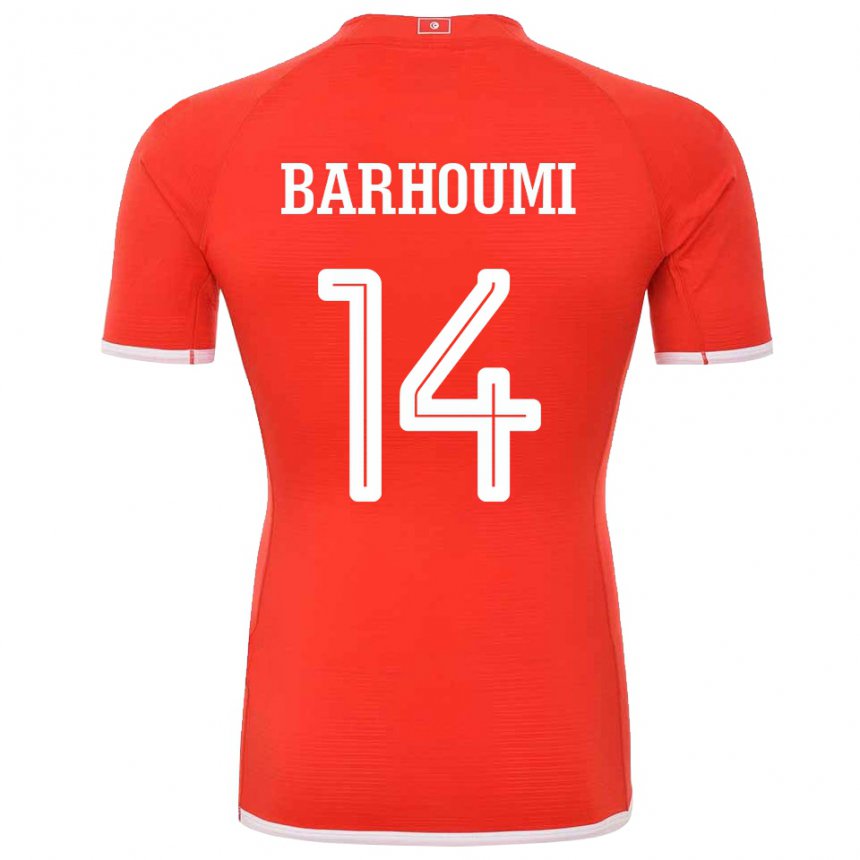 Niño Camiseta Túnez Salah Barhoumi #14 Rojo 1ª Equipación 22-24 La Camisa Chile