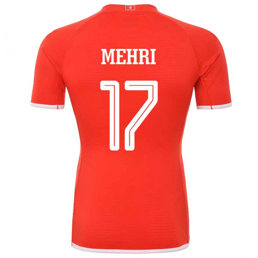 Niño Camiseta Túnez Malek Mehri #17 Rojo 1ª Equipación 22-24 La Camisa Chile