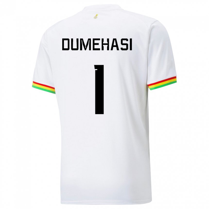 Niño Camiseta Ghana Fafali Dumehasi #1 Blanco 1ª Equipación 22-24 La Camisa Chile