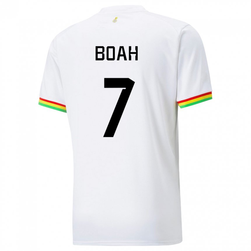 Niño Camiseta Ghana Collins Boah #7 Blanco 1ª Equipación 22-24 La Camisa Chile
