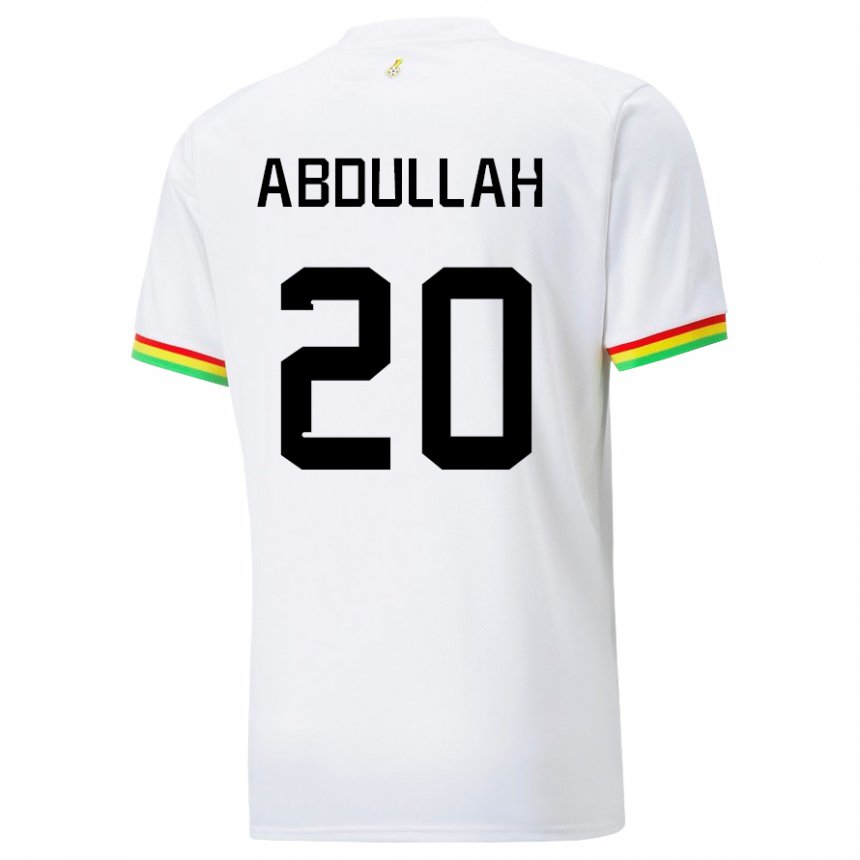 Niño Camiseta Ghana Razak Abdullah #20 Blanco 1ª Equipación 22-24 La Camisa Chile