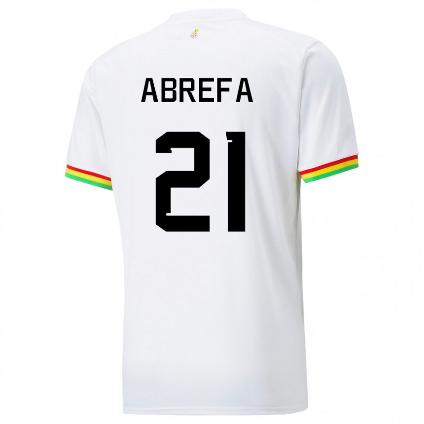 Niño Camiseta Ghana Kelvin Abrefa #21 Blanco 1ª Equipación 22-24 La Camisa Chile