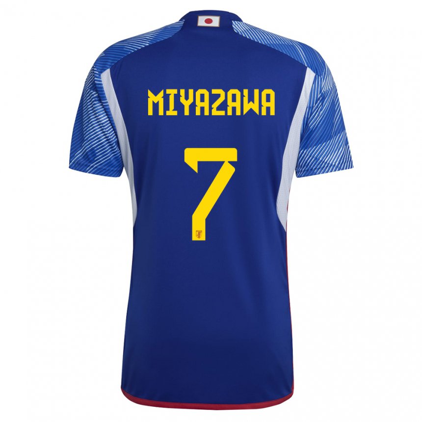 Niño Camiseta Japón Hinata Miyazawa #7 Azul Real 1ª Equipación 22-24 La Camisa Chile