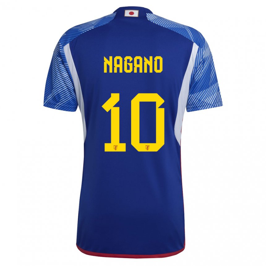 Niño Camiseta Japón Fuka Nagano #10 Azul Real 1ª Equipación 22-24 La Camisa Chile