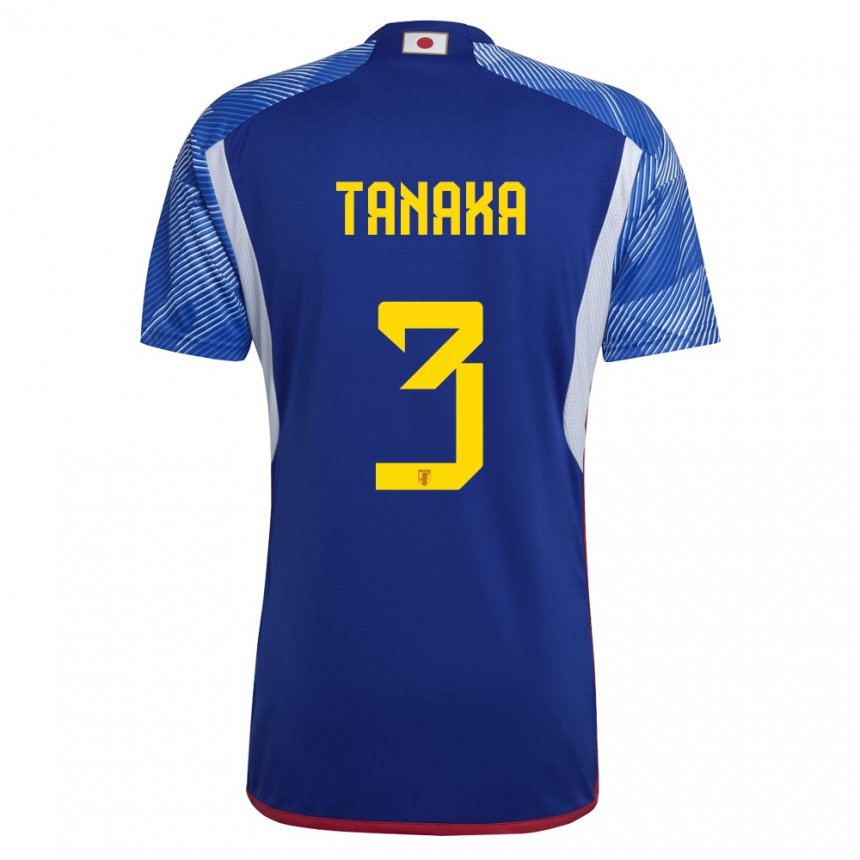 Niño Camiseta Japón Hayato Tanaka #3 Azul Real 1ª Equipación 22-24 La Camisa Chile