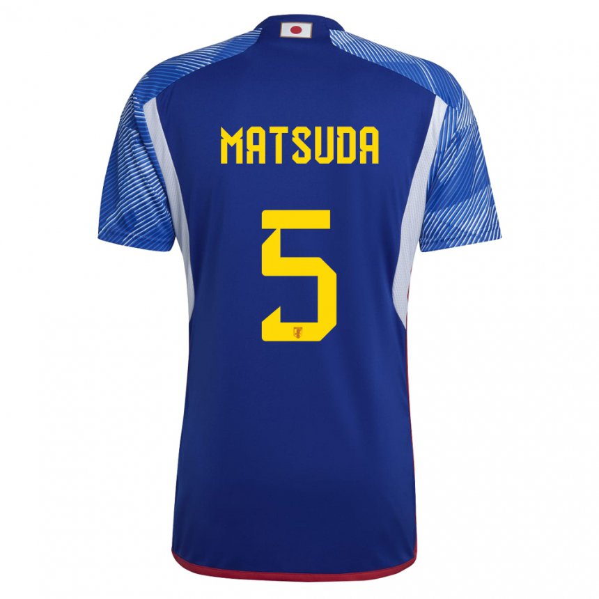 Niño Camiseta Japón Hayate Matsuda #5 Azul Real 1ª Equipación 22-24 La Camisa Chile