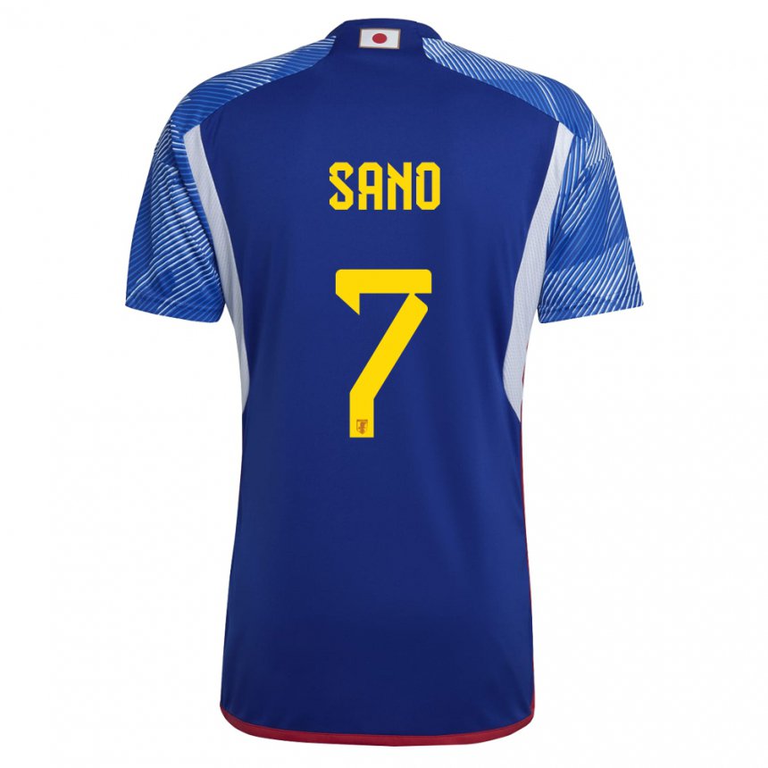 Niño Camiseta Japón Kodai Sano #7 Azul Real 1ª Equipación 22-24 La Camisa Chile