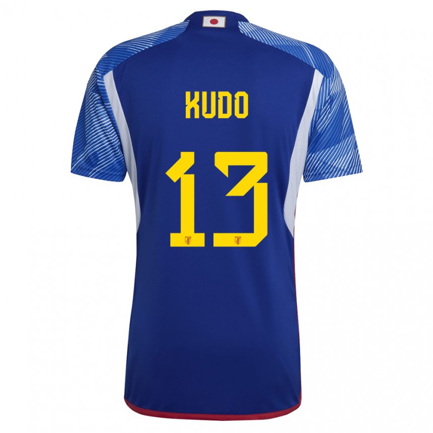 Niño Camiseta Japón Kota Kudo #13 Azul Real 1ª Equipación 22-24 La Camisa Chile