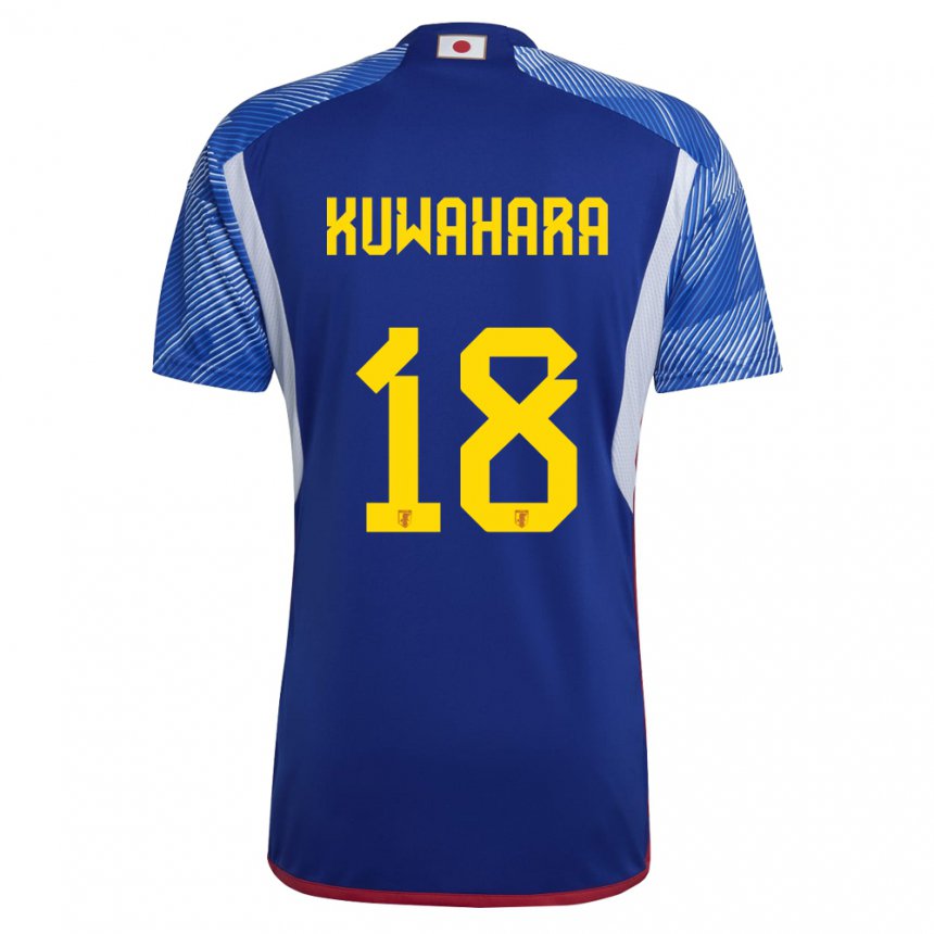 Niño Camiseta Japón Rikuto Kuwahara #18 Azul Real 1ª Equipación 22-24 La Camisa Chile