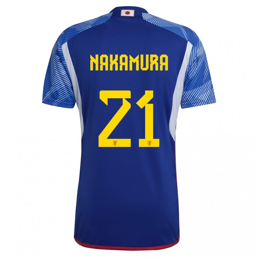 Niño Camiseta Japón Jiro Nakamura #21 Azul Real 1ª Equipación 22-24 La Camisa Chile