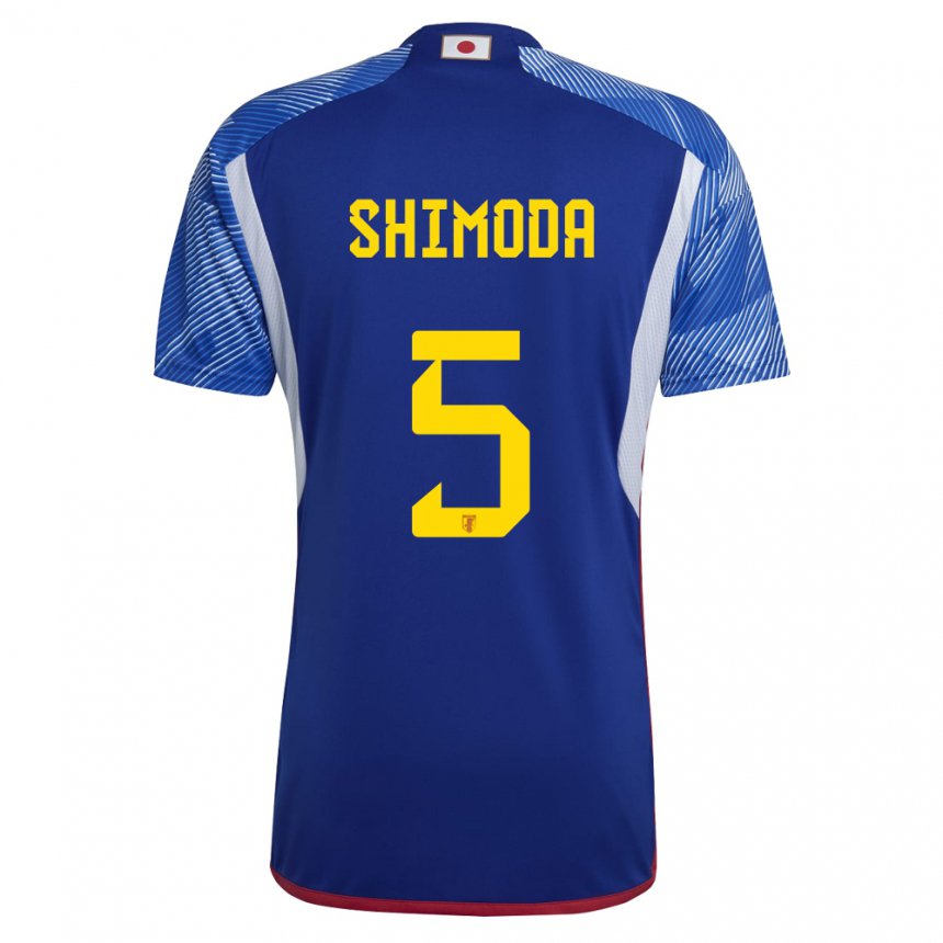 Niño Camiseta Japón Yoshihiro Shimoda #5 Azul Real 1ª Equipación 22-24 La Camisa Chile